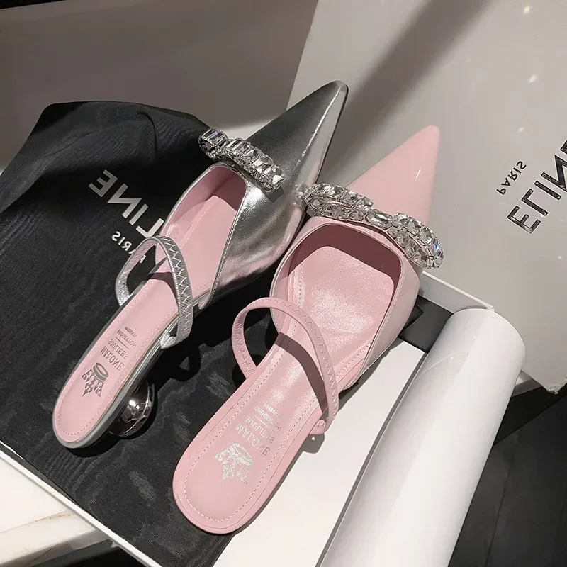 Women'S Shoes Clogs - Sandal Wanita Warna Pink, Model Flat