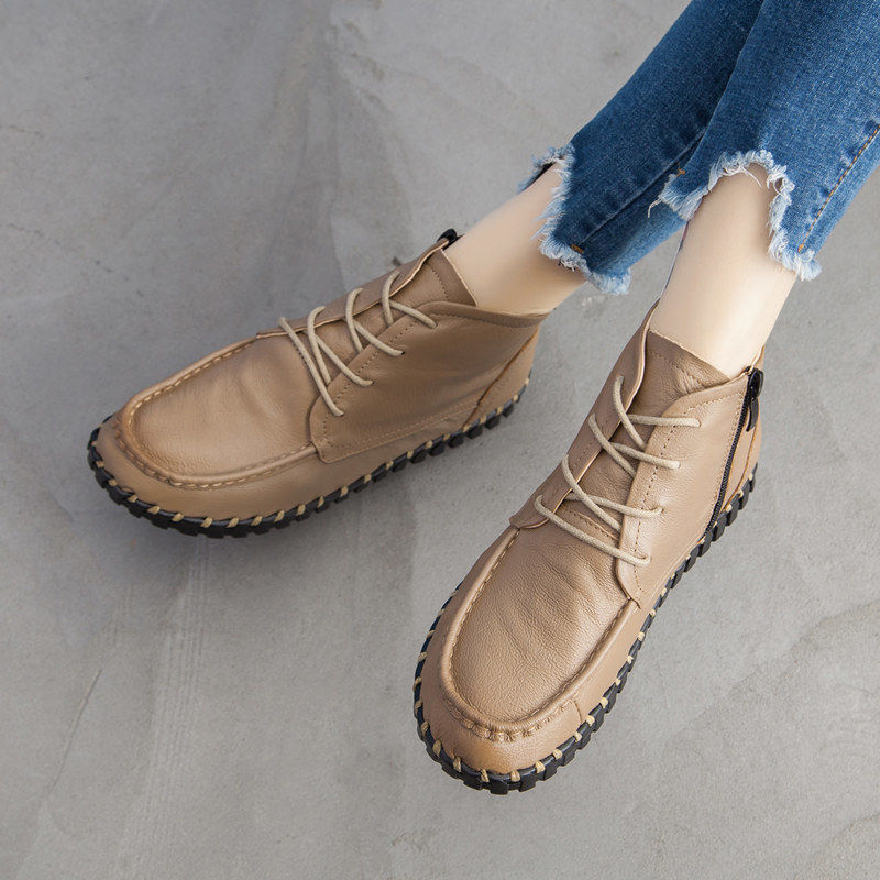 Oxford Lace Up Women - Sepatu Bot Kulit Asli Sepatu Oxford