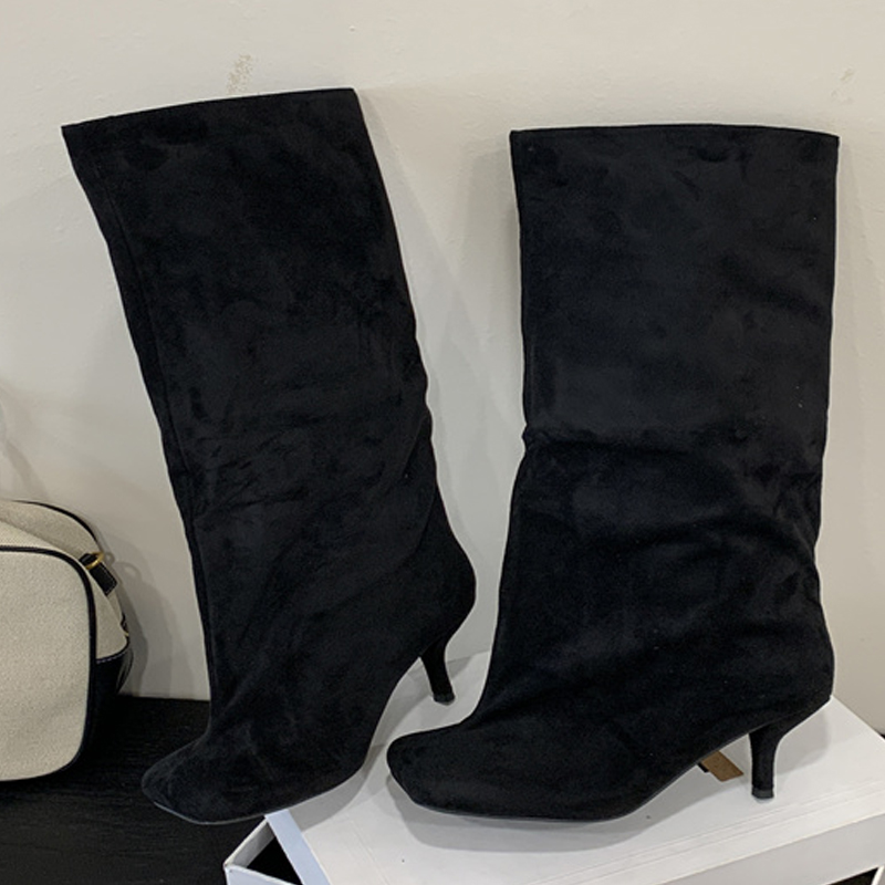 Knee High Boots Women - Sepatu Boots Wanita Winter Street Punk