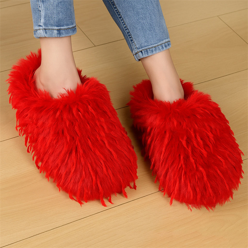 Women'S Shoes Clogs - Sandal Wanita Musim Dingin, Sandal Bulu
