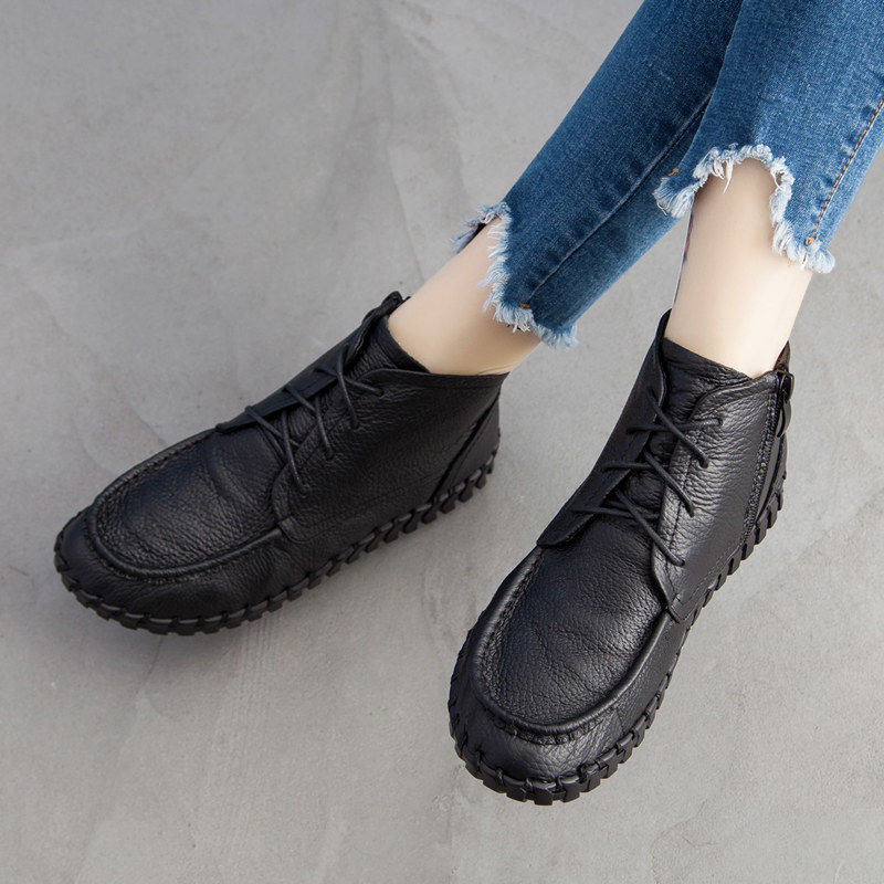 Sepatu Bot Kulit Asli Sepatu O - Oxford Lace Up Women ulasan dan harga