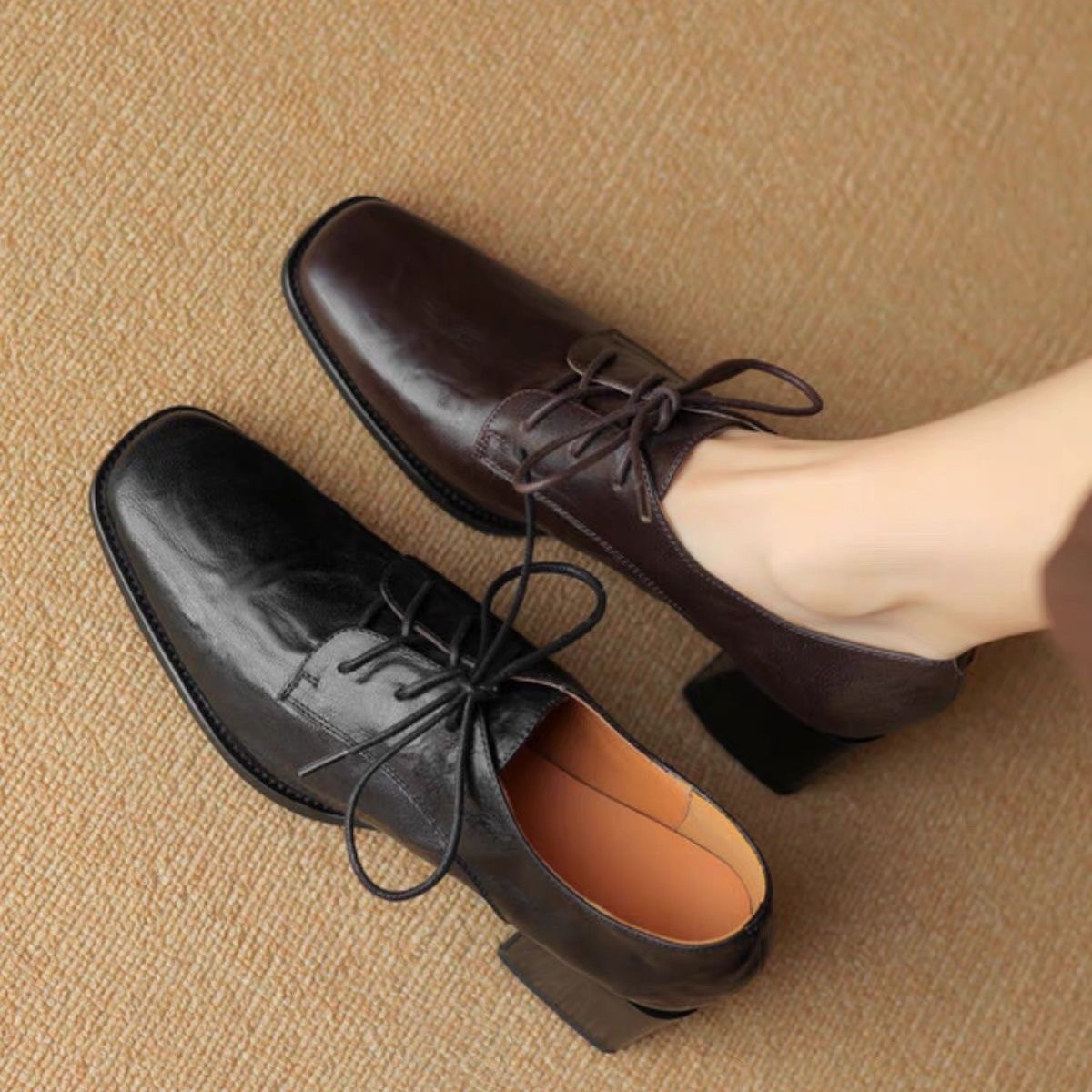 Sepatu Oxford dengan Ujung Kot - Oxford Lace Up Women ulasan dan harga