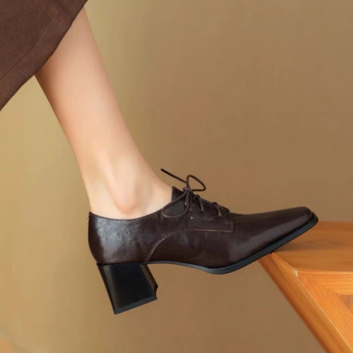 Sepatu Oxford dengan Ujung Kot - Oxford Lace Up Women ulasan dan harga