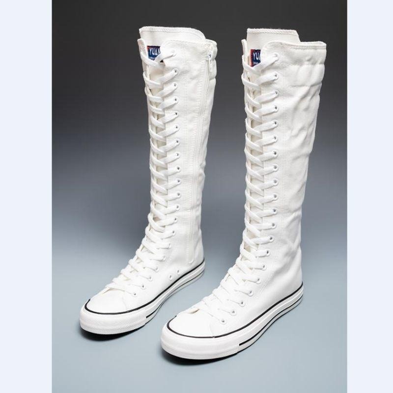 Sepatu Kanvas High Top Baru 20 - Knee High Boots Women ulasan dan harga