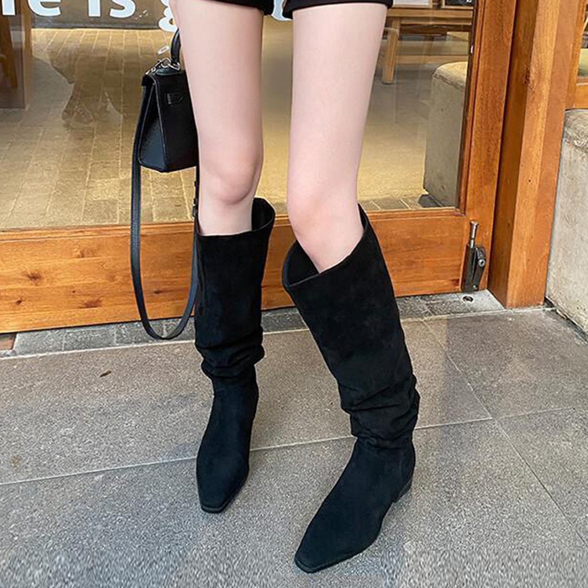 Sepatu bot setinggi lutut wani - Sock Boot Women ulasan dan harga