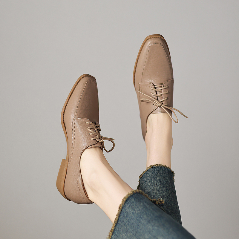 EAGSITY Sepatu Wanita Hak Teba - Oxford Lace Up Women ulasan dan harga