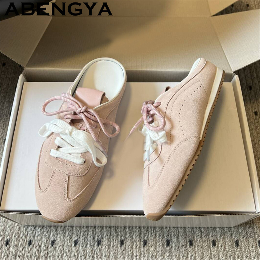 Sandal Datar Kasual Wanita den - Oxford Lace Up Women ulasan dan harga