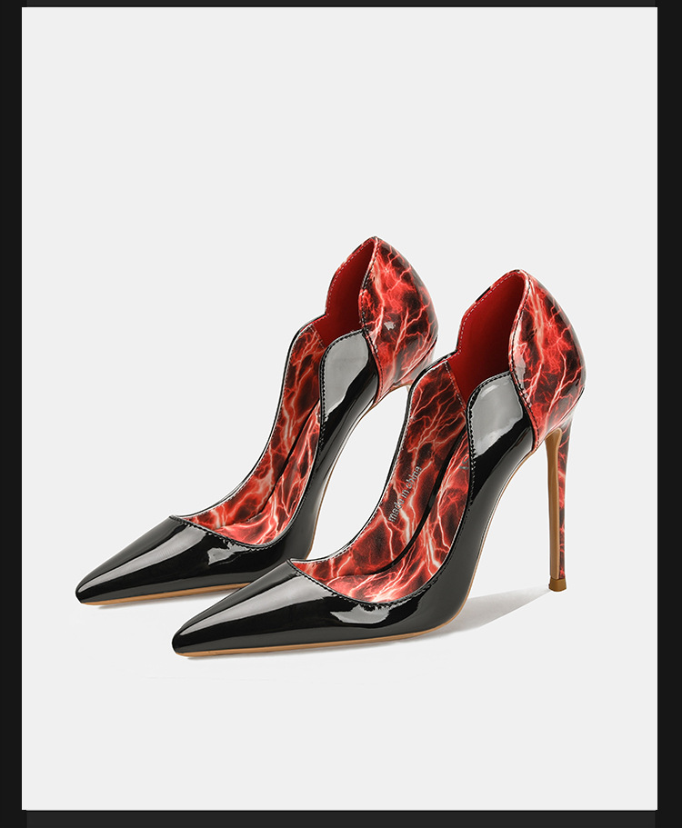 Sepatu Stiletto Leopard Electr - Court Heel Pointed ulasan dan harga