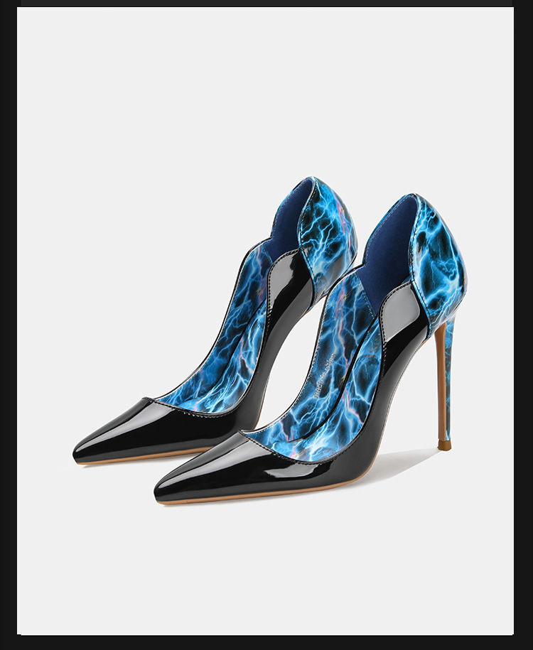 Sepatu Stiletto Leopard Electr - Court Heel Pointed ulasan dan harga