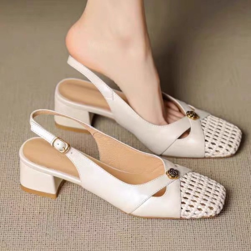 Sandal wanita bergaya Prancis  - Mule Slip On ulasan dan harga