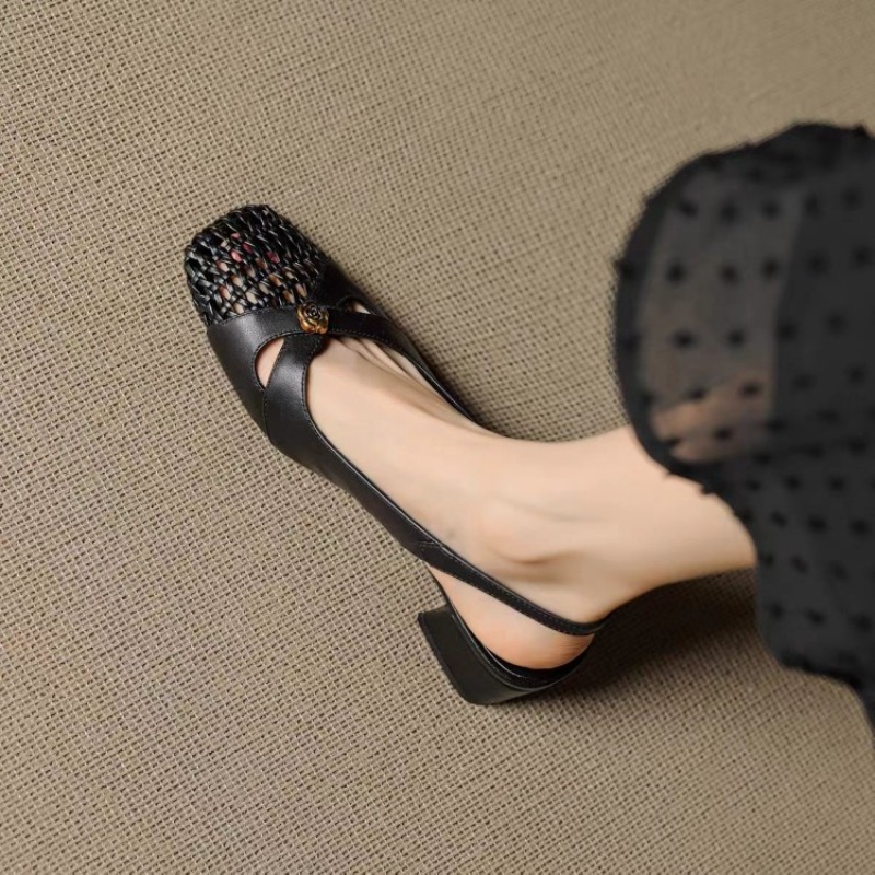Sandal wanita bergaya Prancis  - Mule Slip On ulasan dan harga