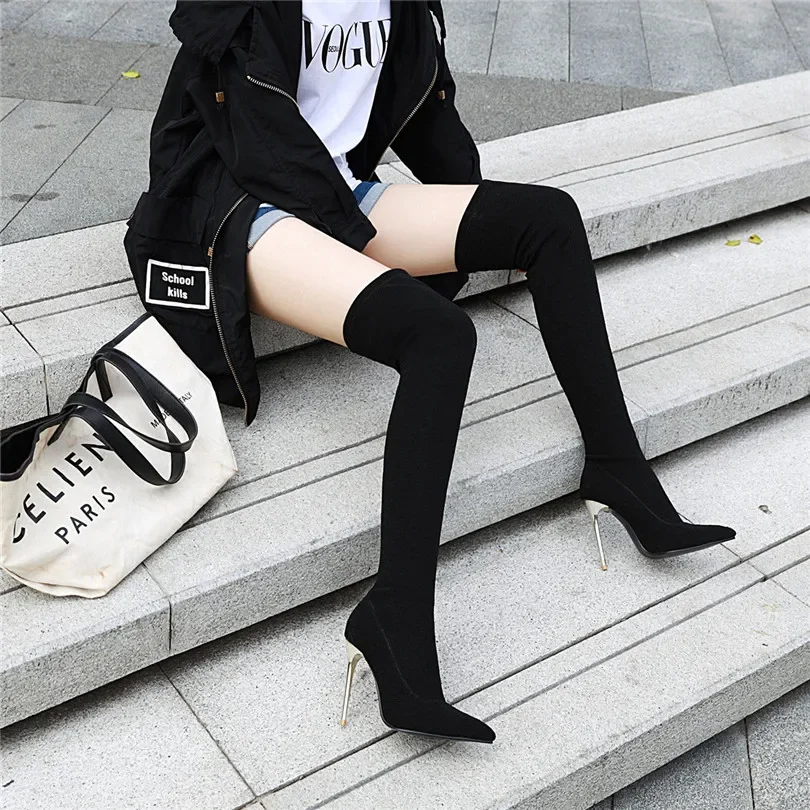 Sepatu bot ukuran Plus untuk w - Sock Boot Women ulasan dan harga