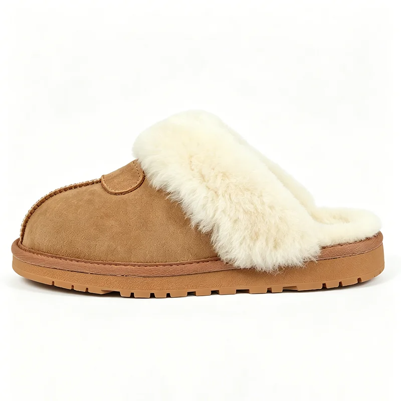 Sandal Bulu Alami untuk Wanita - Mule Slip On ulasan dan harga
