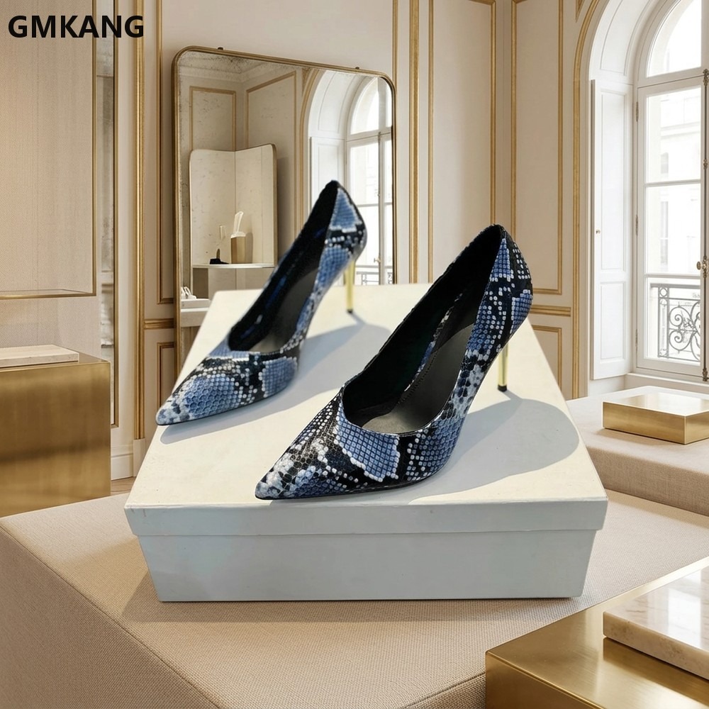 Sepatu Pumps Wanita Motif Kuli - Court Heel Pointed ulasan dan harga