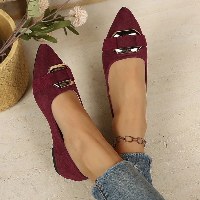 Sepatu Flat Wanita Berujung Ru - Women'S Shoes Clogs ulasan dan harga