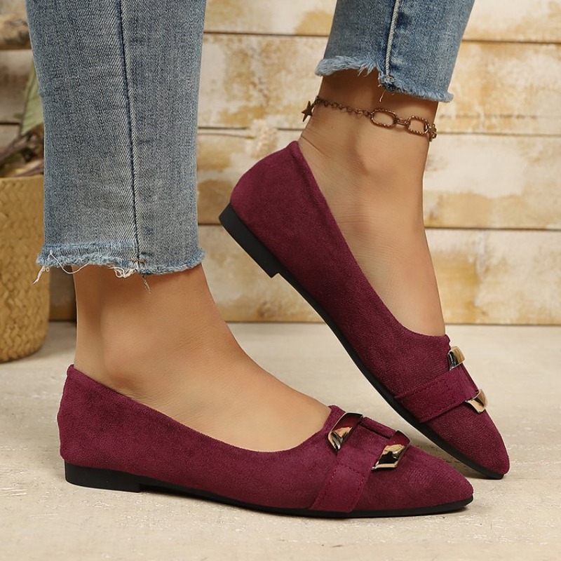 Sepatu Flat Wanita Berujung Ru - Women'S Shoes Clogs ulasan dan harga