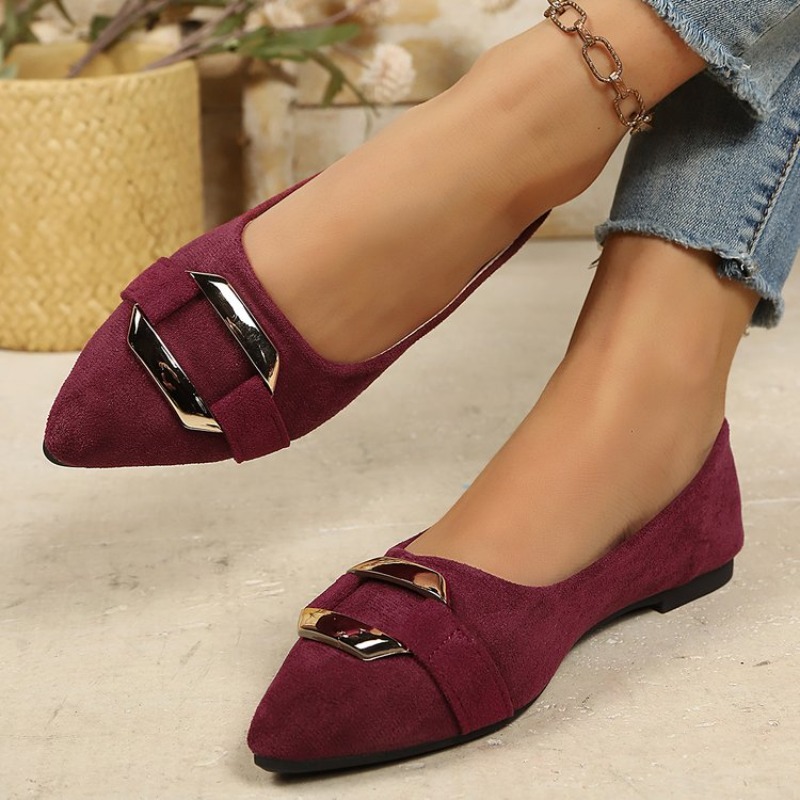 Sepatu Flat Wanita Berujung Ru - Women'S Shoes Clogs ulasan dan harga