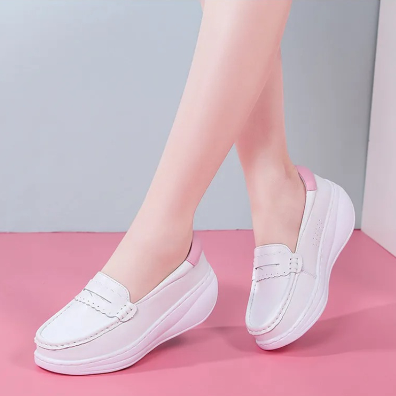 Sepatu Sneakers Perawat Putih  - Women Shoes Tennis ulasan dan harga