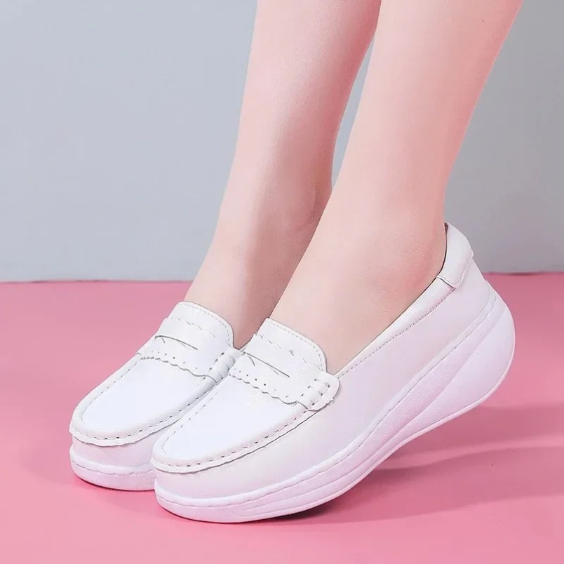 Sepatu Sneakers Perawat Putih  - Women Shoes Tennis ulasan dan harga