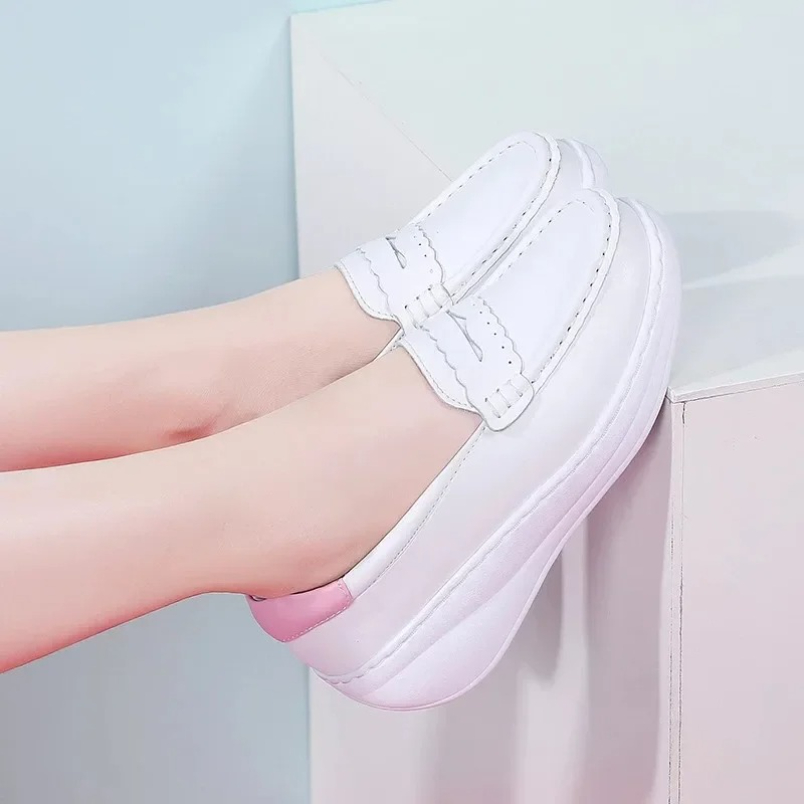 Sepatu Sneakers Perawat Putih  - Women Shoes Tennis ulasan dan harga