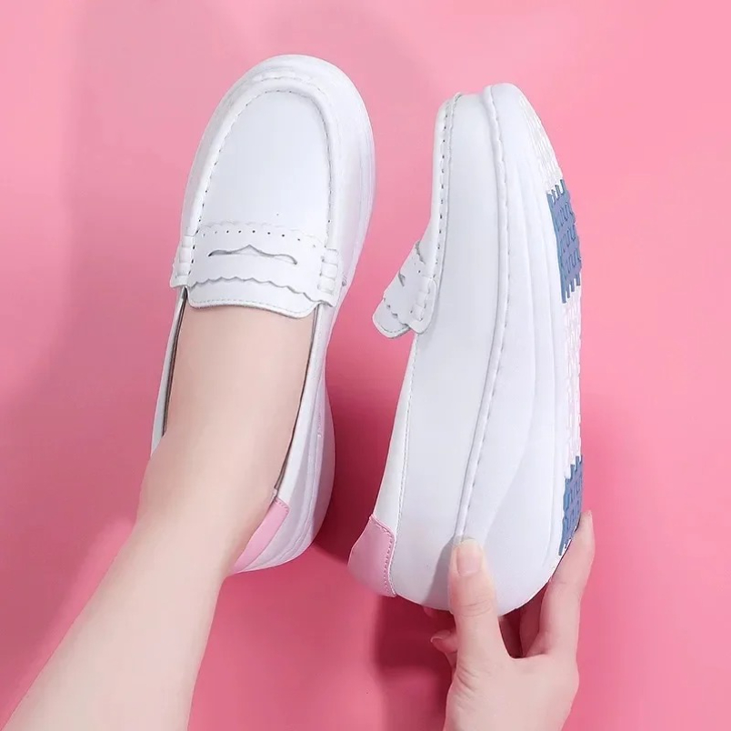 Sepatu Sneakers Perawat Putih  - Women Shoes Tennis ulasan dan harga