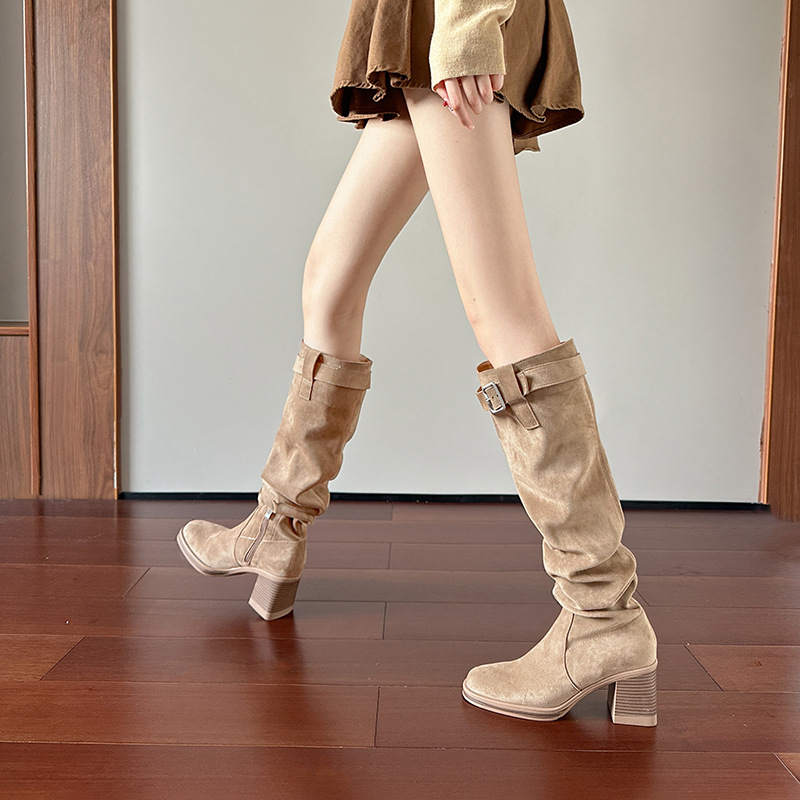 Sepatu bot tinggi selutut berh - Sock Boot Women ulasan dan harga