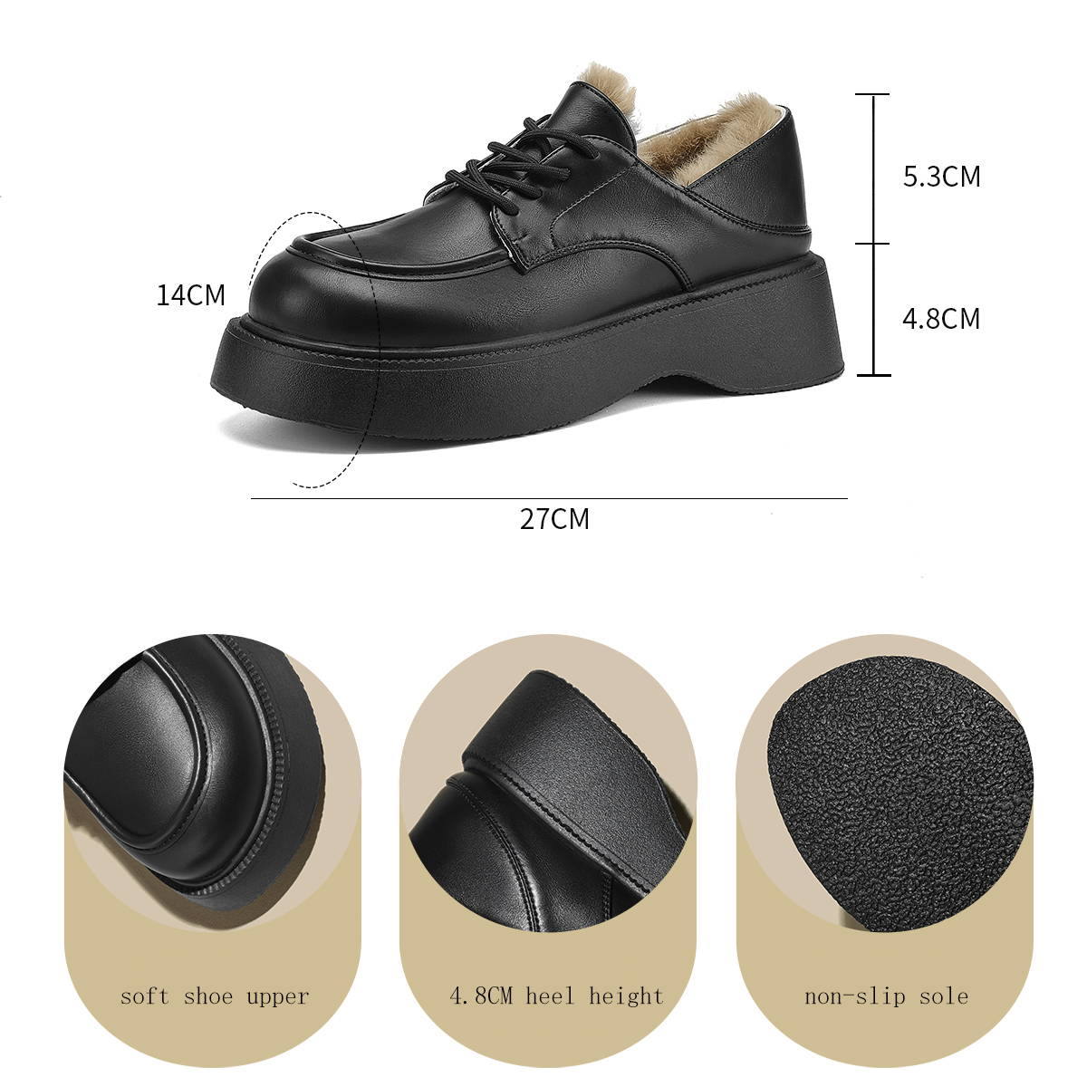 FOXER Sepatu Oxford Platform W - Oxford Lace Up Women ulasan dan harga