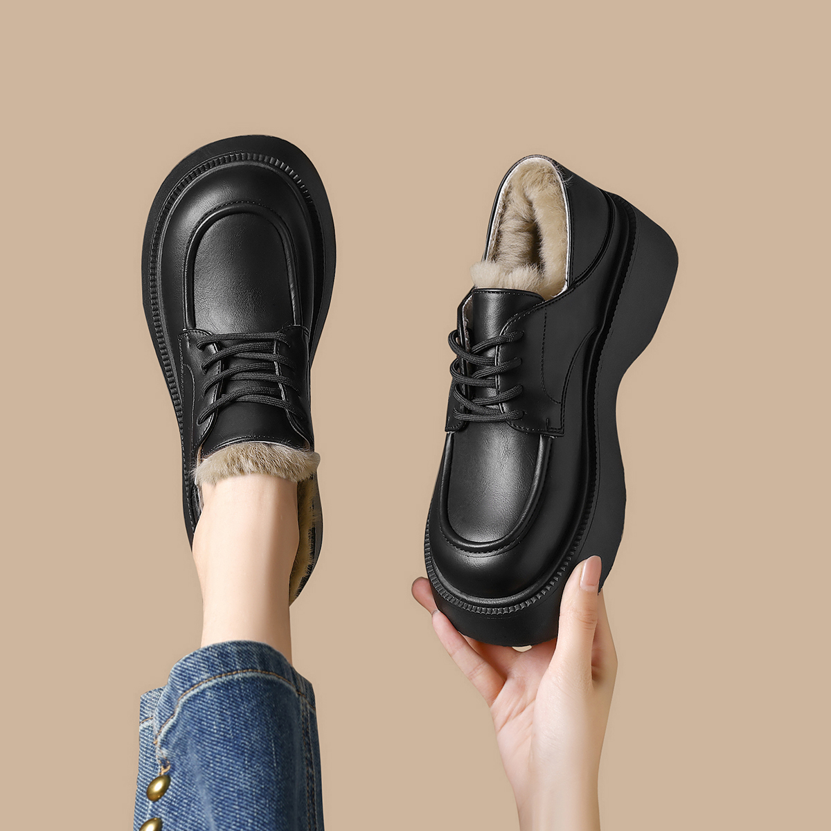 FOXER Sepatu Oxford Platform W - Oxford Lace Up Women ulasan dan harga