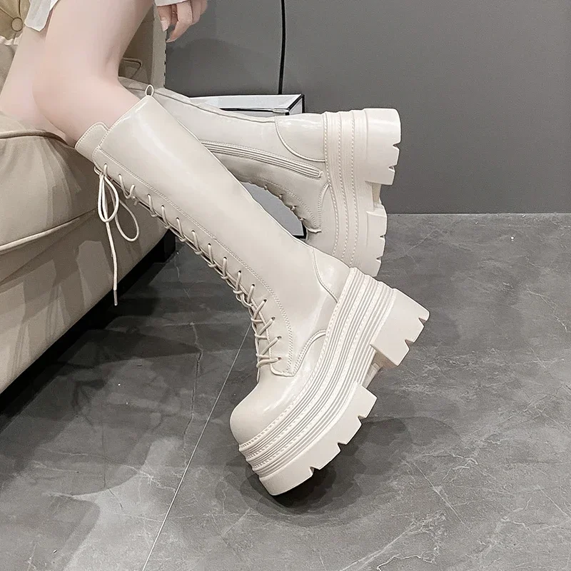 Sepatu Bot Panjang Romawi Wani - Knee High Boots Women ulasan dan harga