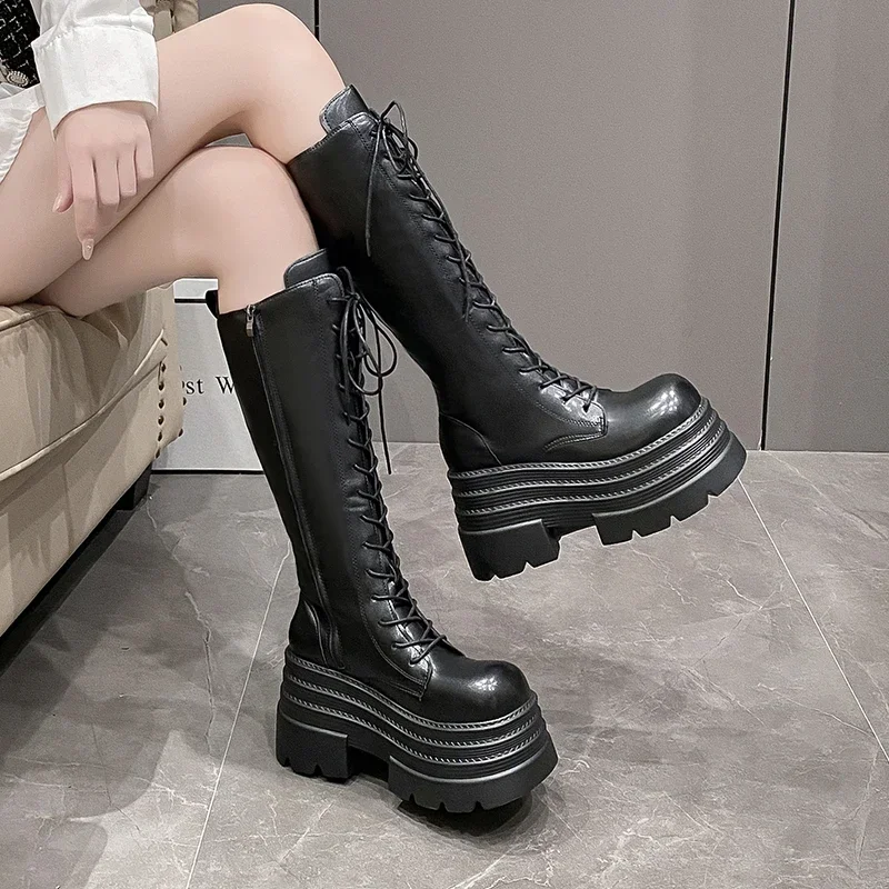 Sepatu Bot Panjang Romawi Wani - Knee High Boots Women ulasan dan harga