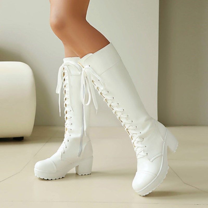 Sepatu Bot Tempur Wanita Setin - Knee High Boots Women ulasan dan harga