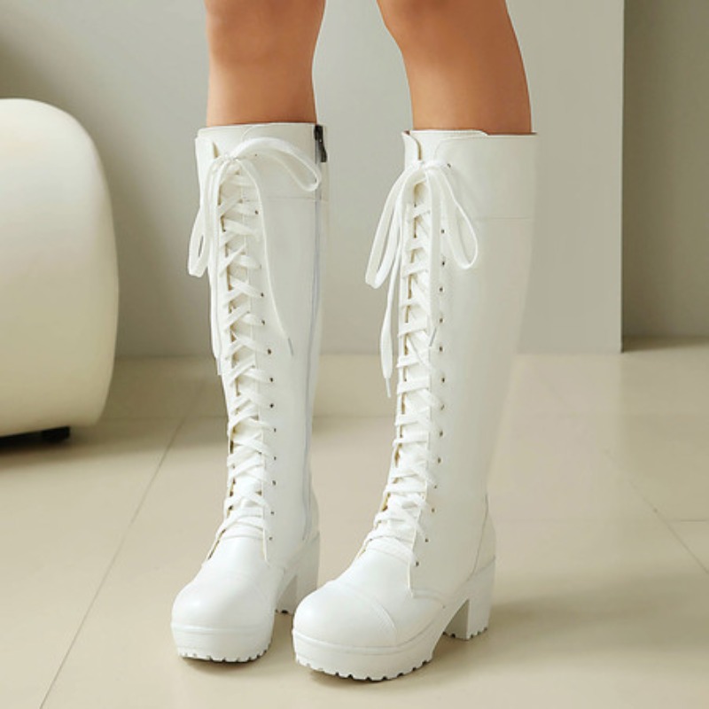 Sepatu Bot Tempur Wanita Setin - Knee High Boots Women ulasan dan harga